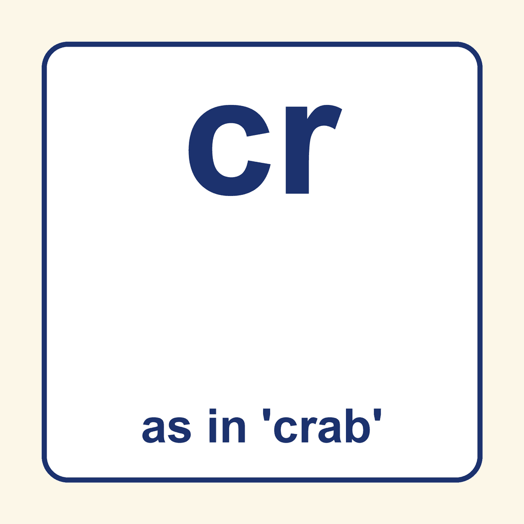 Phonics Blend — 'cr' as in crab
