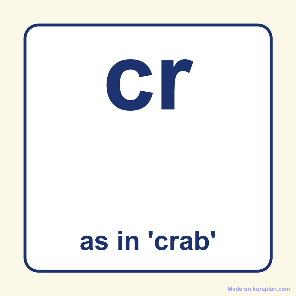 Phonics Blend — 'cr' as in crab