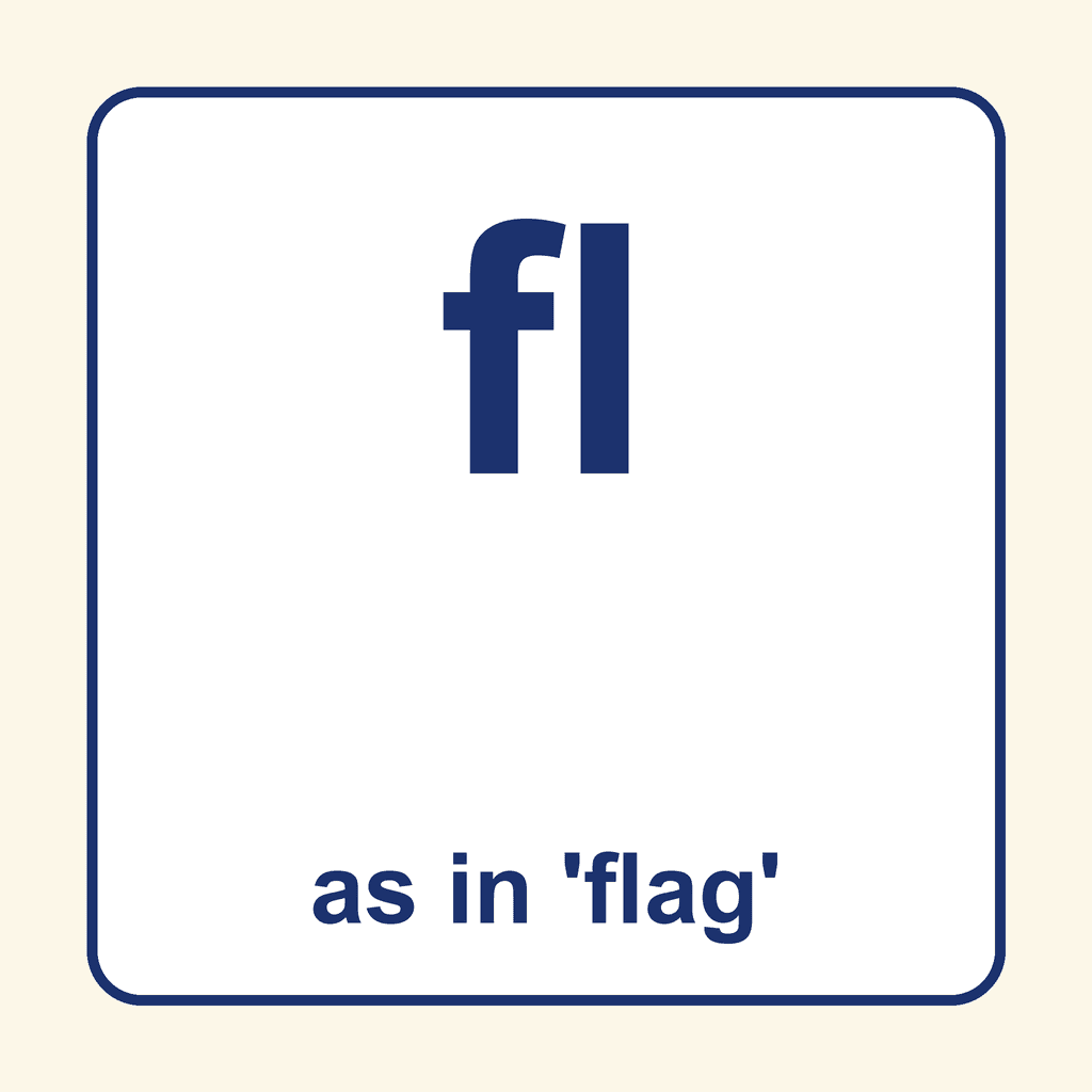Phonics Blend — 'fl' as in flag
