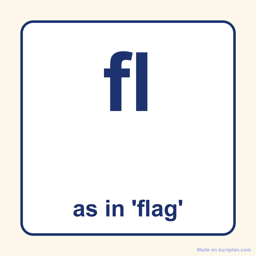 Phonics Blend — 'fl' as in flag