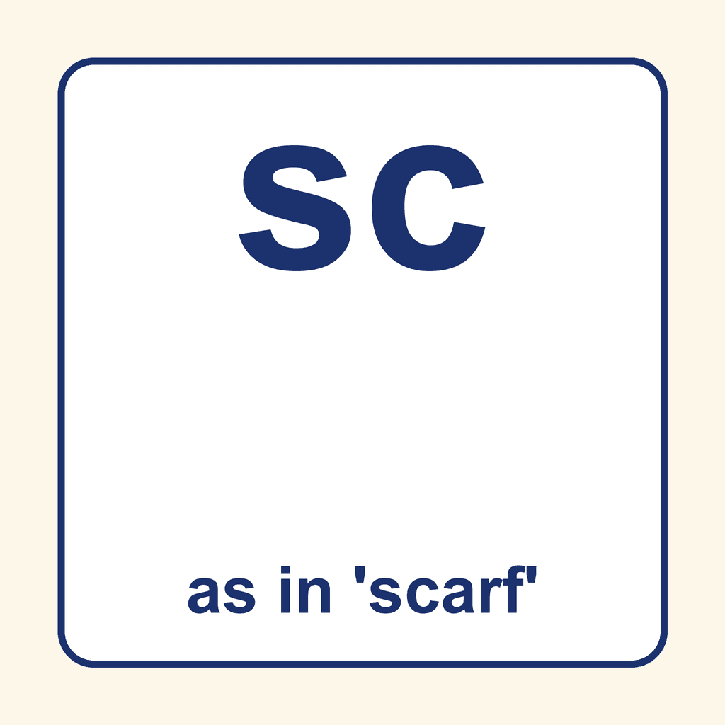 Phonics Blend — 'sc' as in scarf