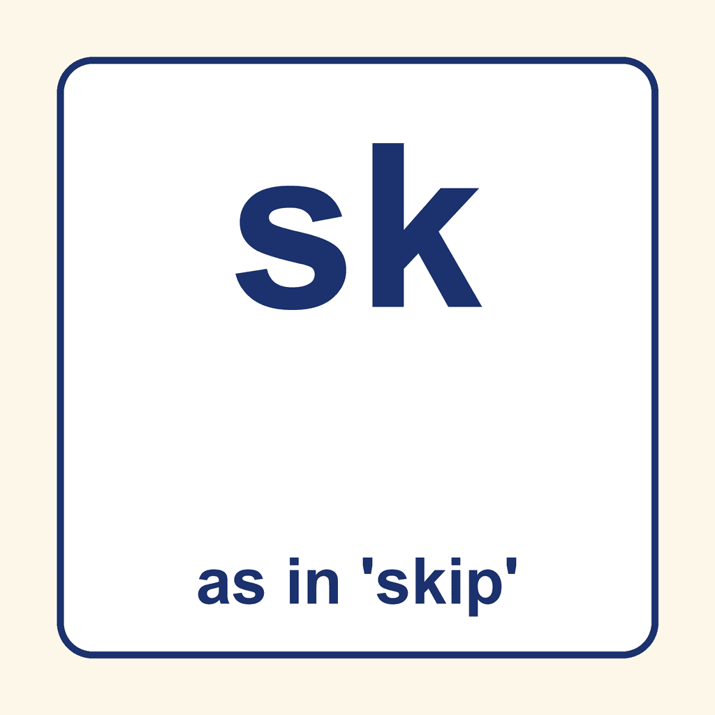 Phonics Blend — 'sk' as in skip