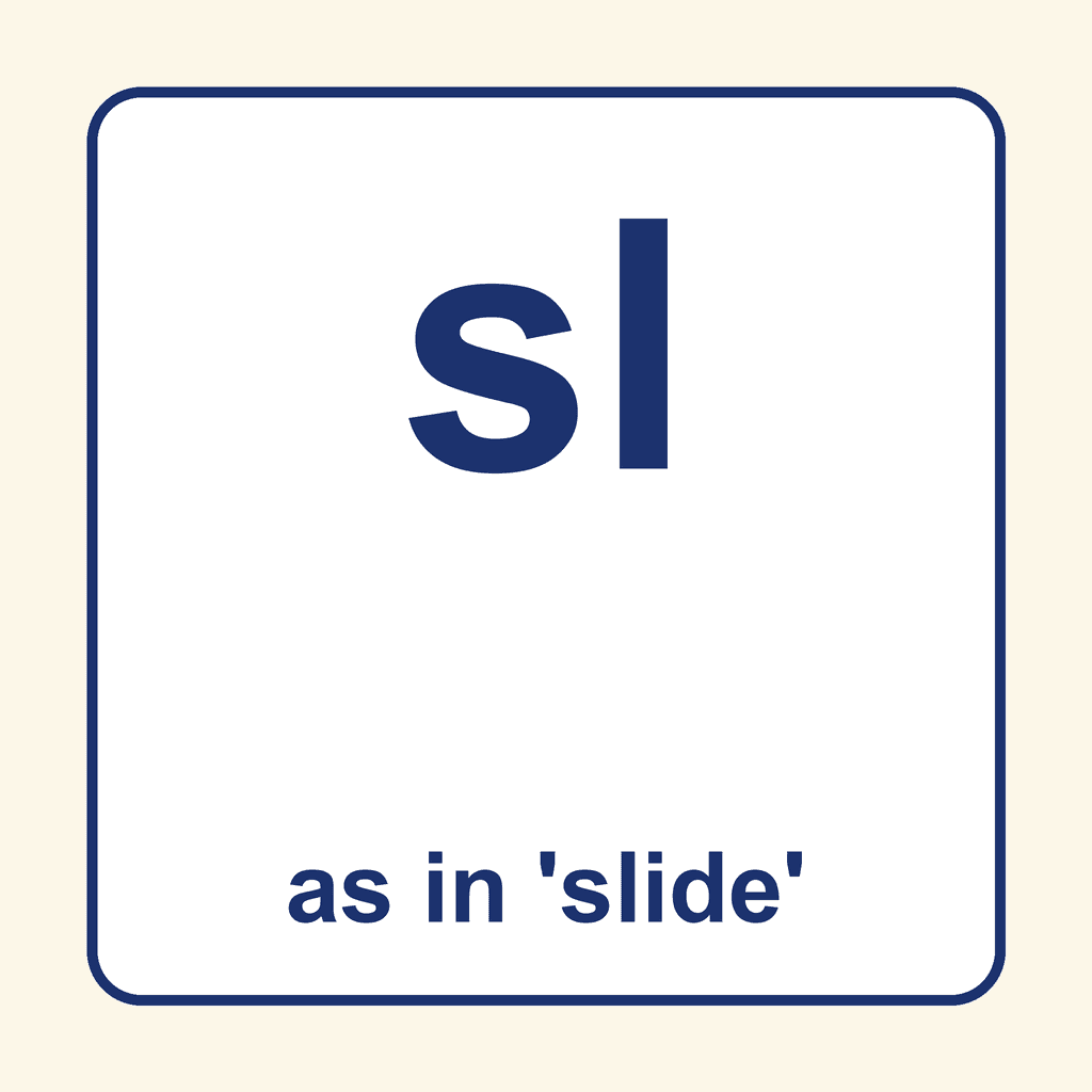 Phonics Blend — 'sl' as in slide