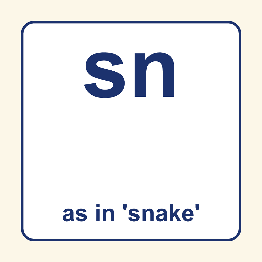 Phonics Blend — 'sn' as in snake