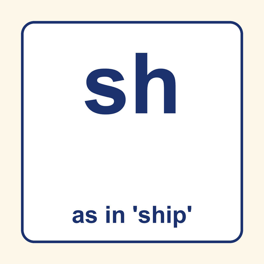 Phonics Digraph — 'sh' as in ship