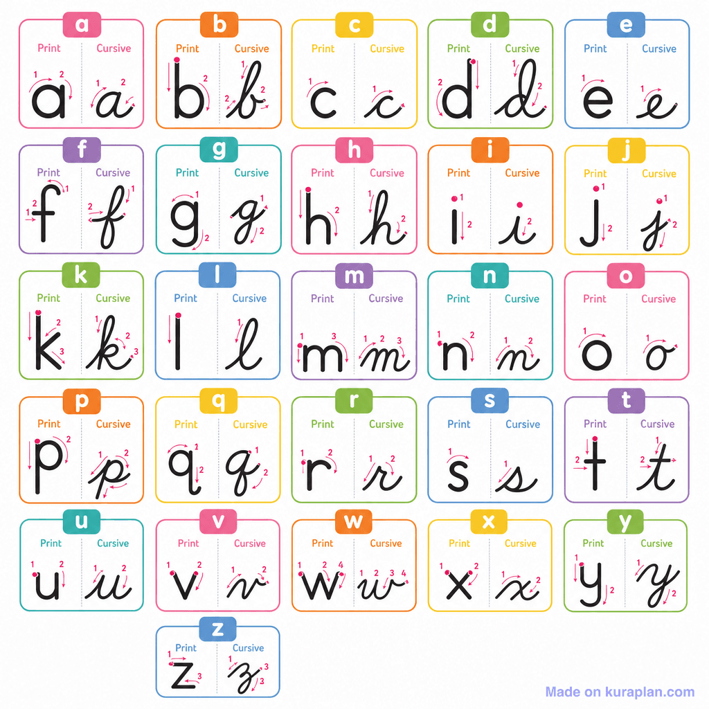 Phonics Letter Formation Arrow A Z
