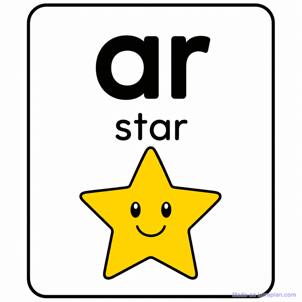 Phonics Sound "ar" — star
