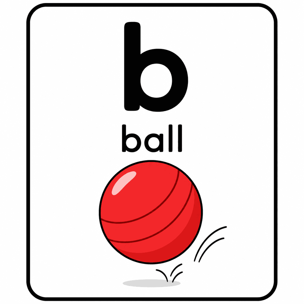 Phonics Sound "b" — ball
