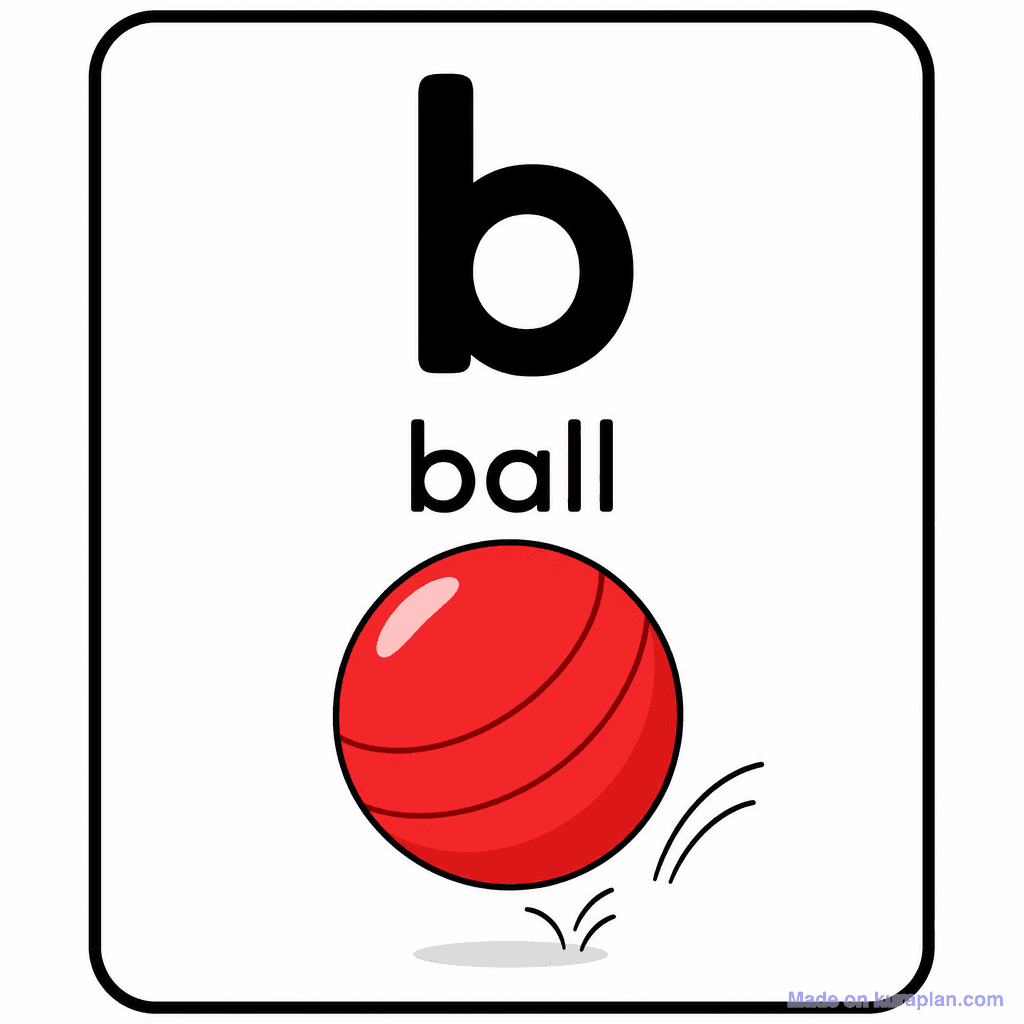 Phonics Sound "b" — ball