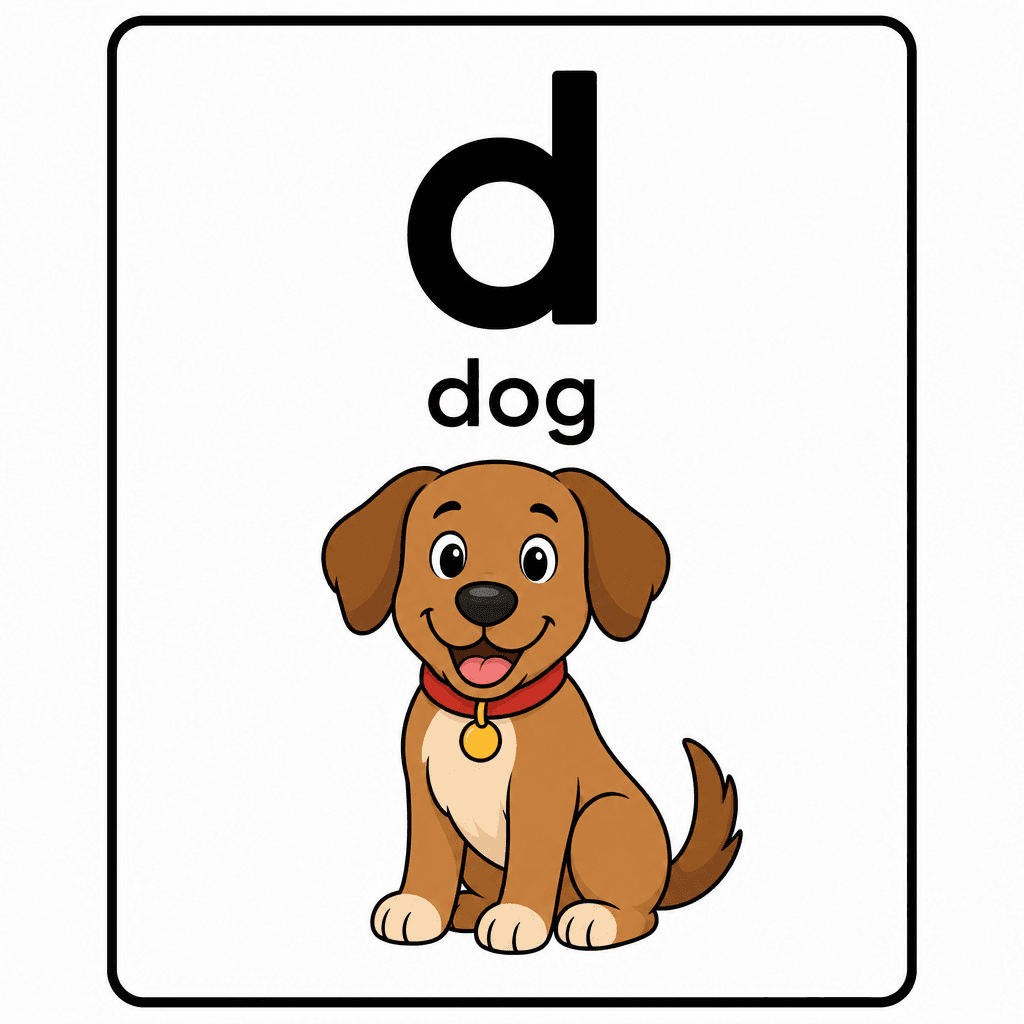 Phonics Sound "d" — dog