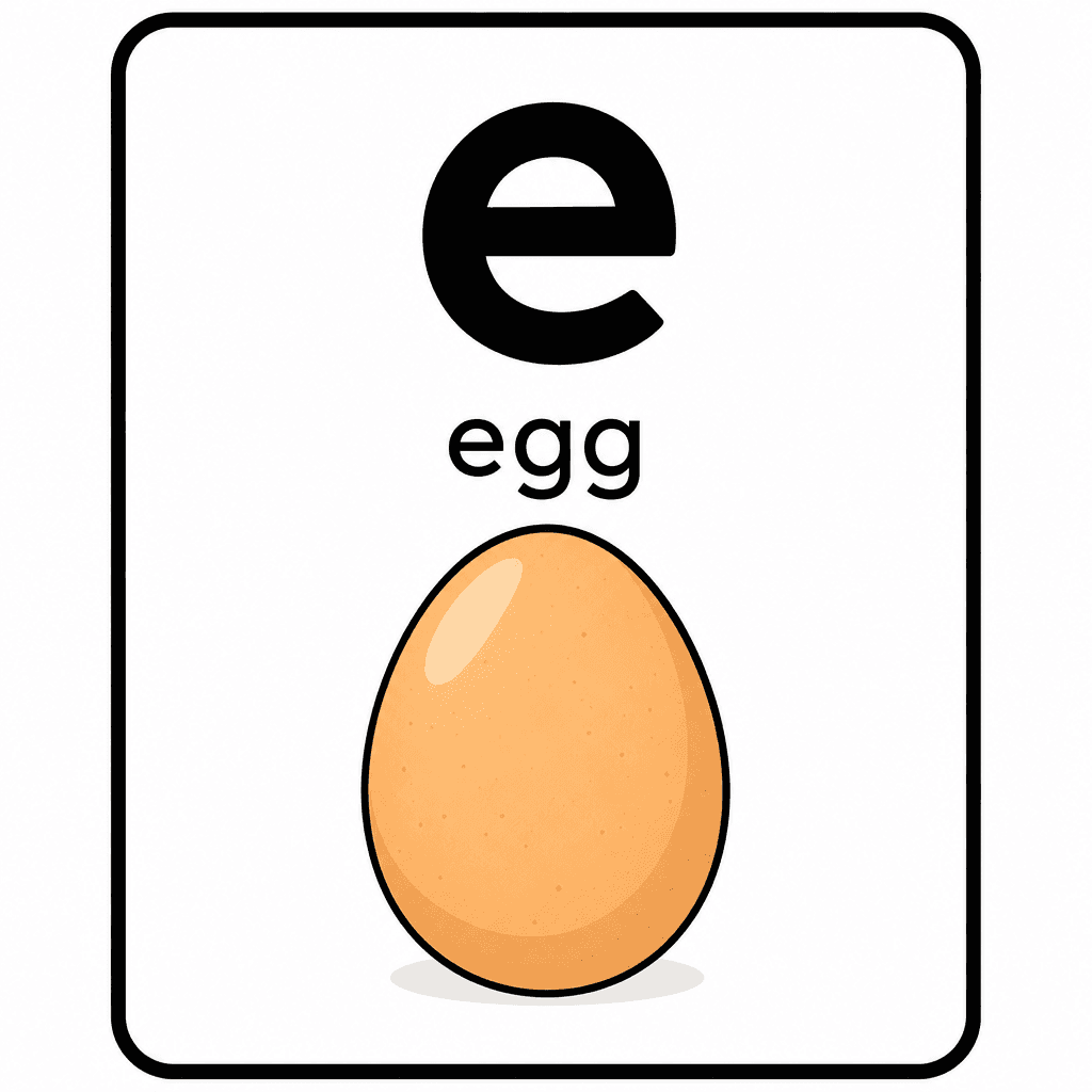 Phonics Sound "e" — egg