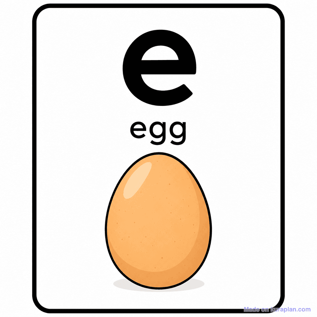 Phonics Sound "e" — egg