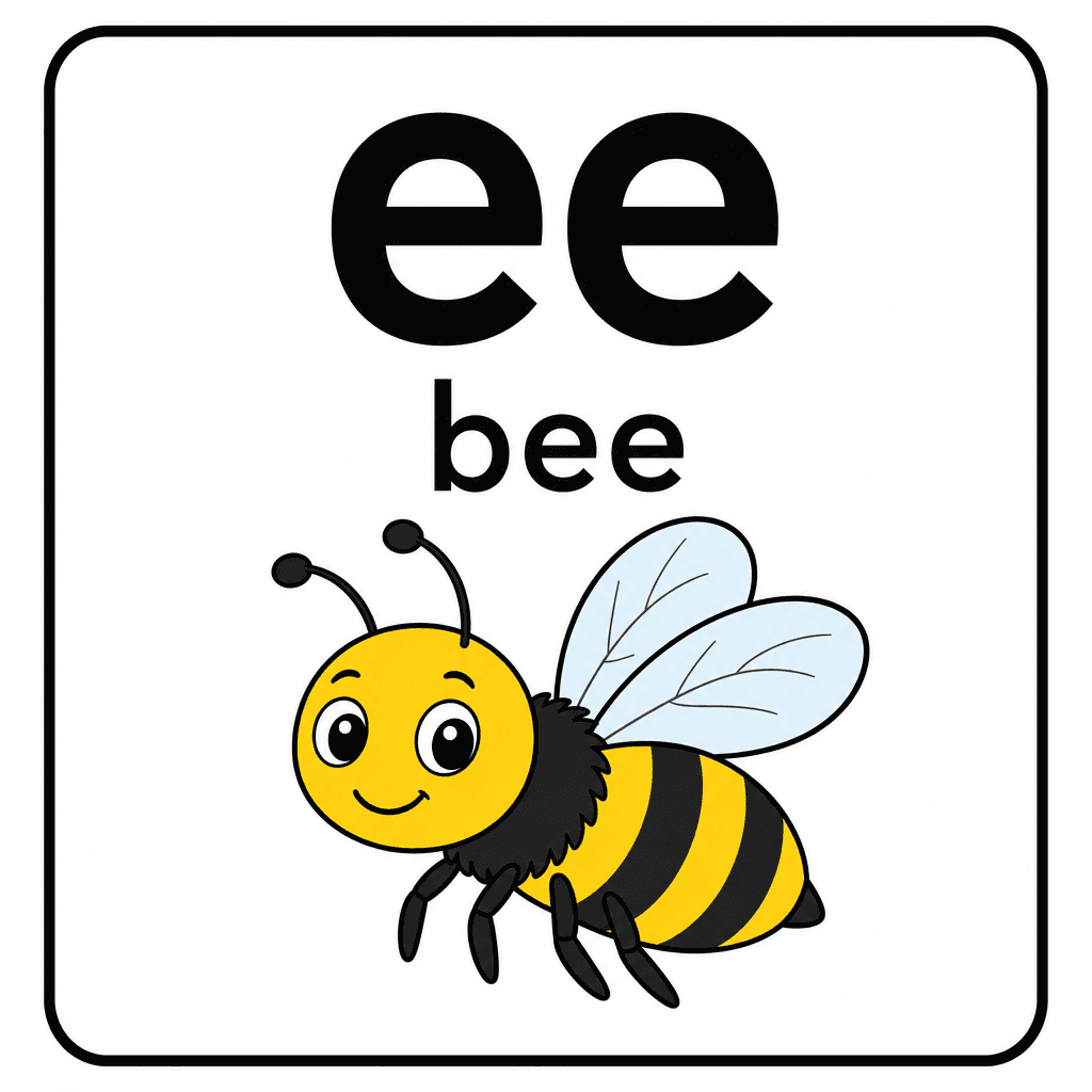 Phonics Sound "ee" — bee