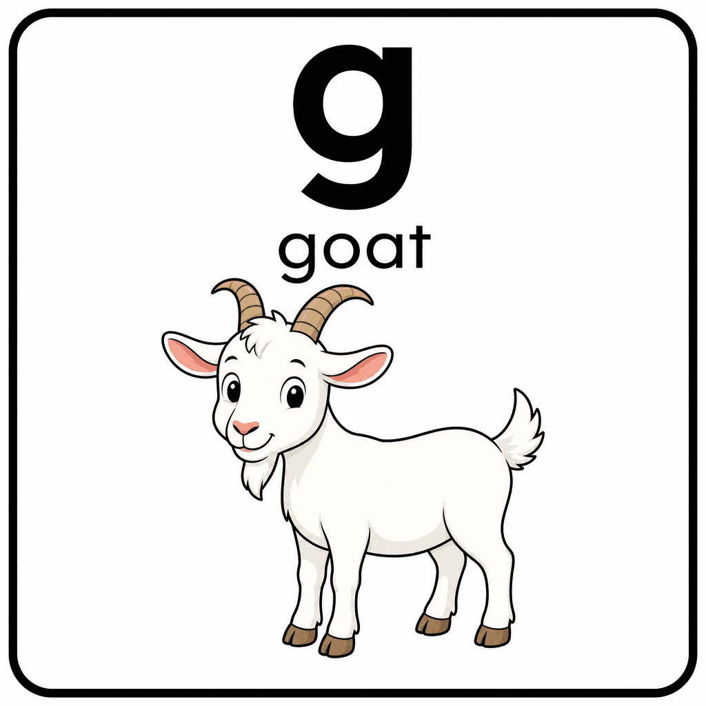Phonics Sound "g" — goat
