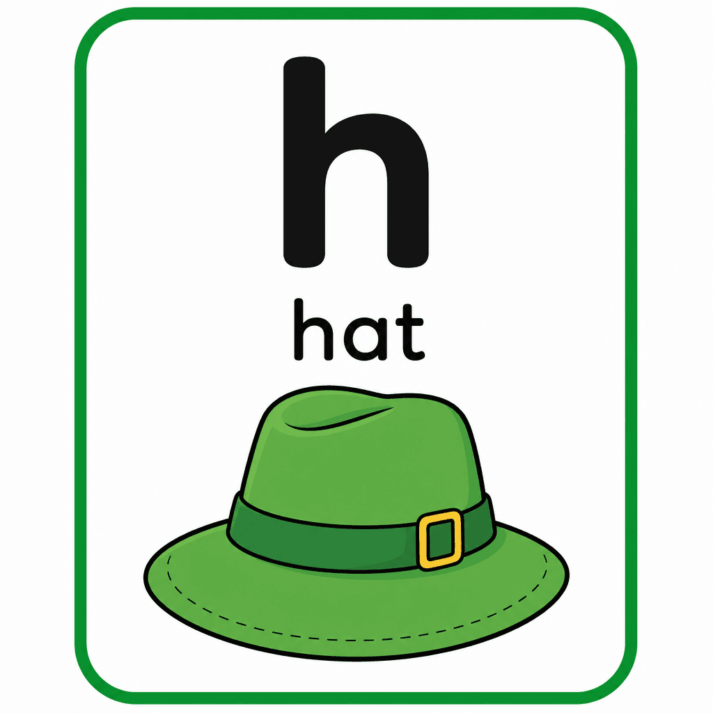 Phonics Sound "h" — hat