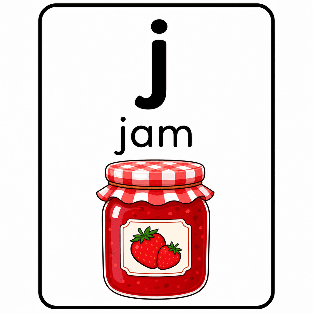 Phonics Sound "j" — jam