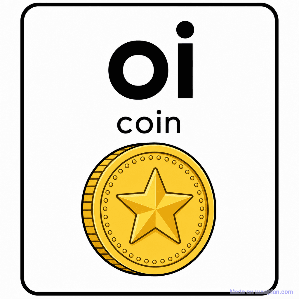 Phonics Sound "oi" — coin