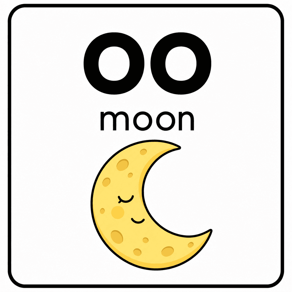 Phonics Sound "oo" — moon
