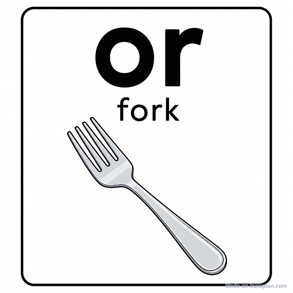 Phonics Sound "or" — fork