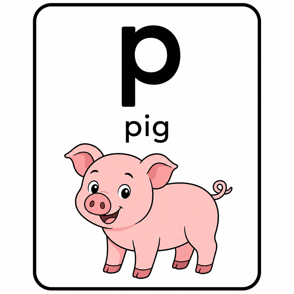 Phonics Sound "p" — pig