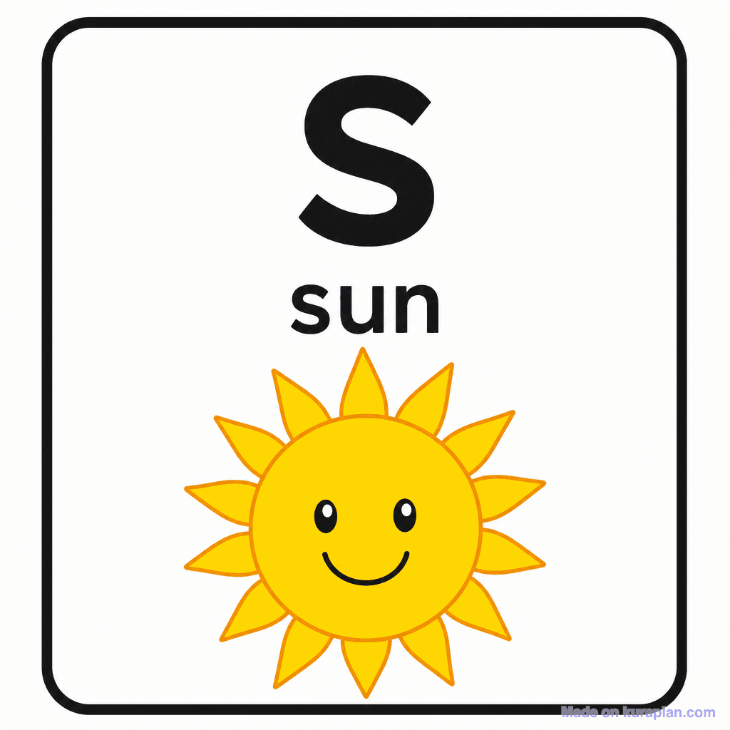 Phonics Sound "s" — sun