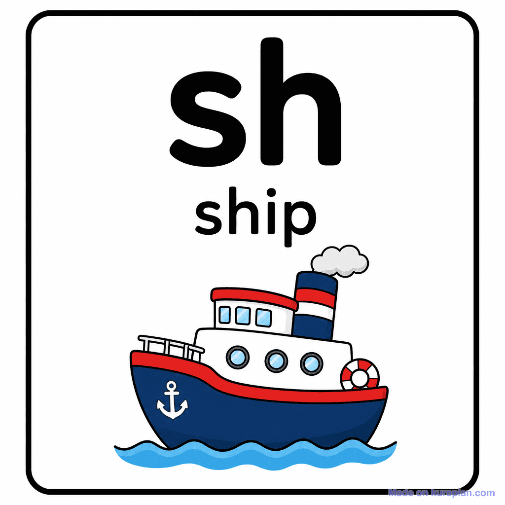 Phonics Sound "sh" — ship