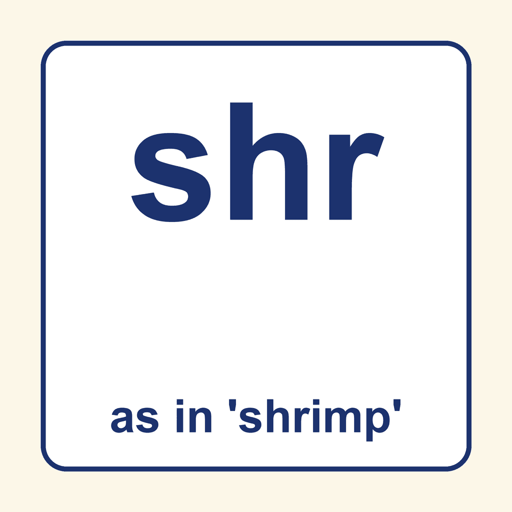 Phonics Trigraph — 'shr' as in shrimp