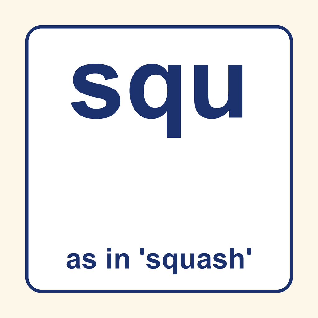 Phonics Trigraph — 'squ' as in squash