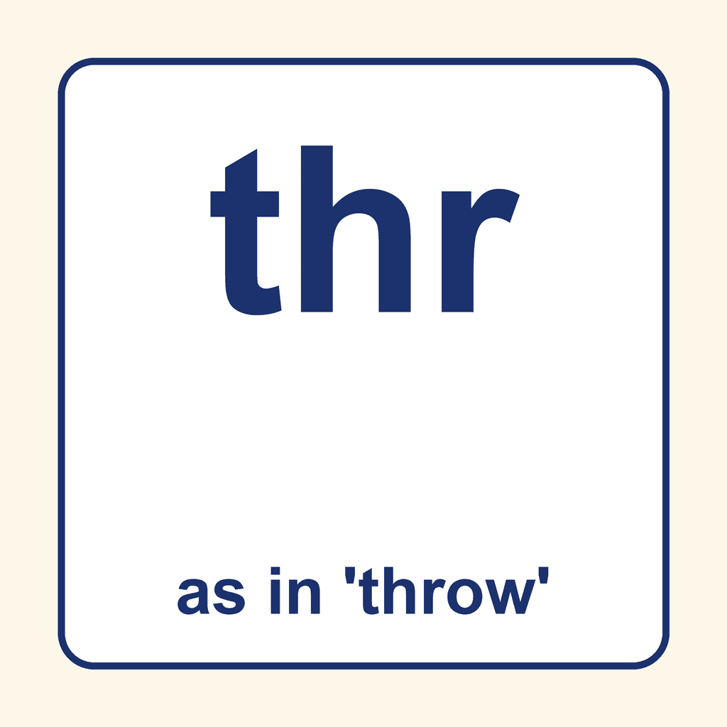 Phonics Trigraph — 'thr' as in throw