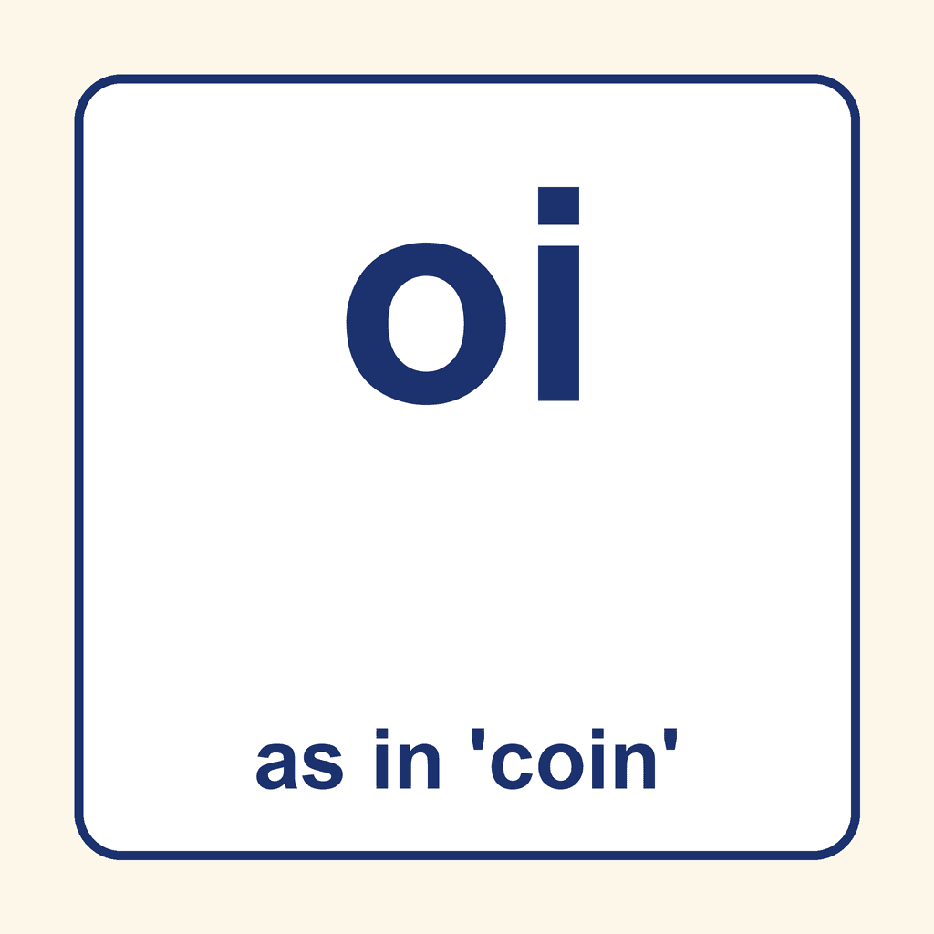 Phonics Vowel Digraph — 'oi' as in coin