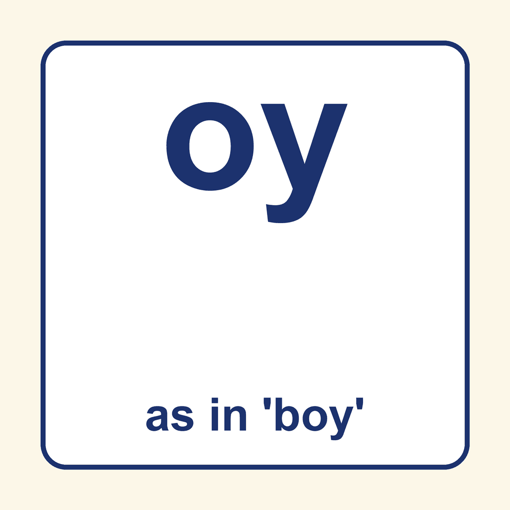 Phonics Vowel Digraph — 'oy' as in boy