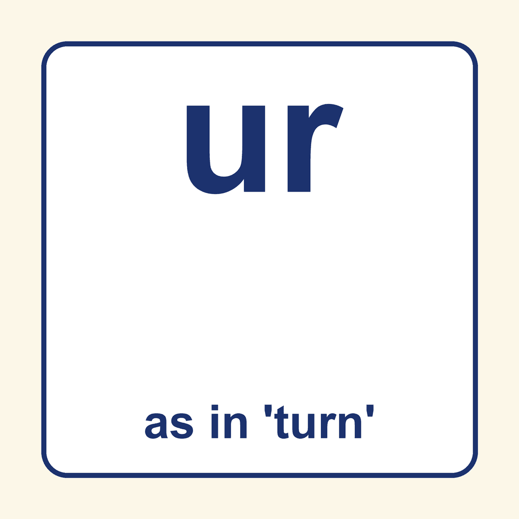 Phonics Vowel Digraph — 'ur' as in turn