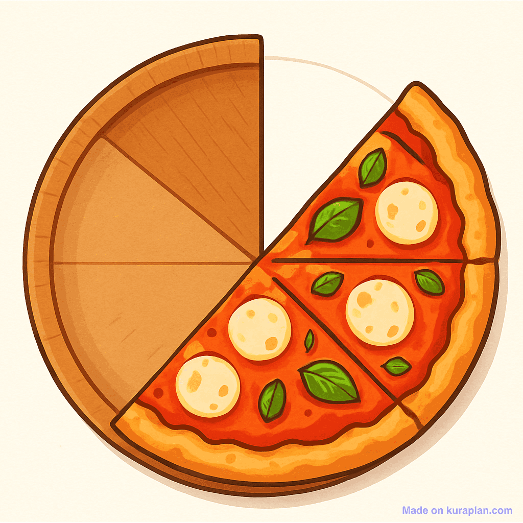 Pizza — 1/4 (one quarter)