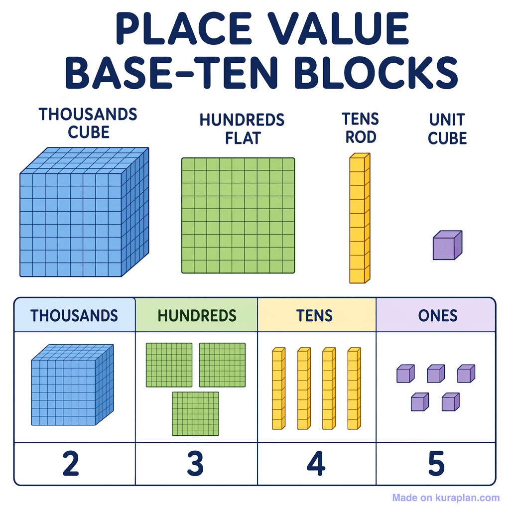 Place Value Base-Ten Blocks (simple)