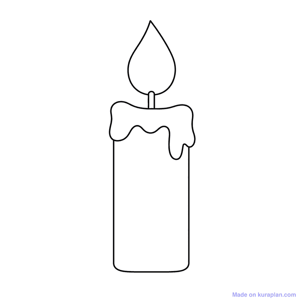 Poetry Shape Calligram Candle