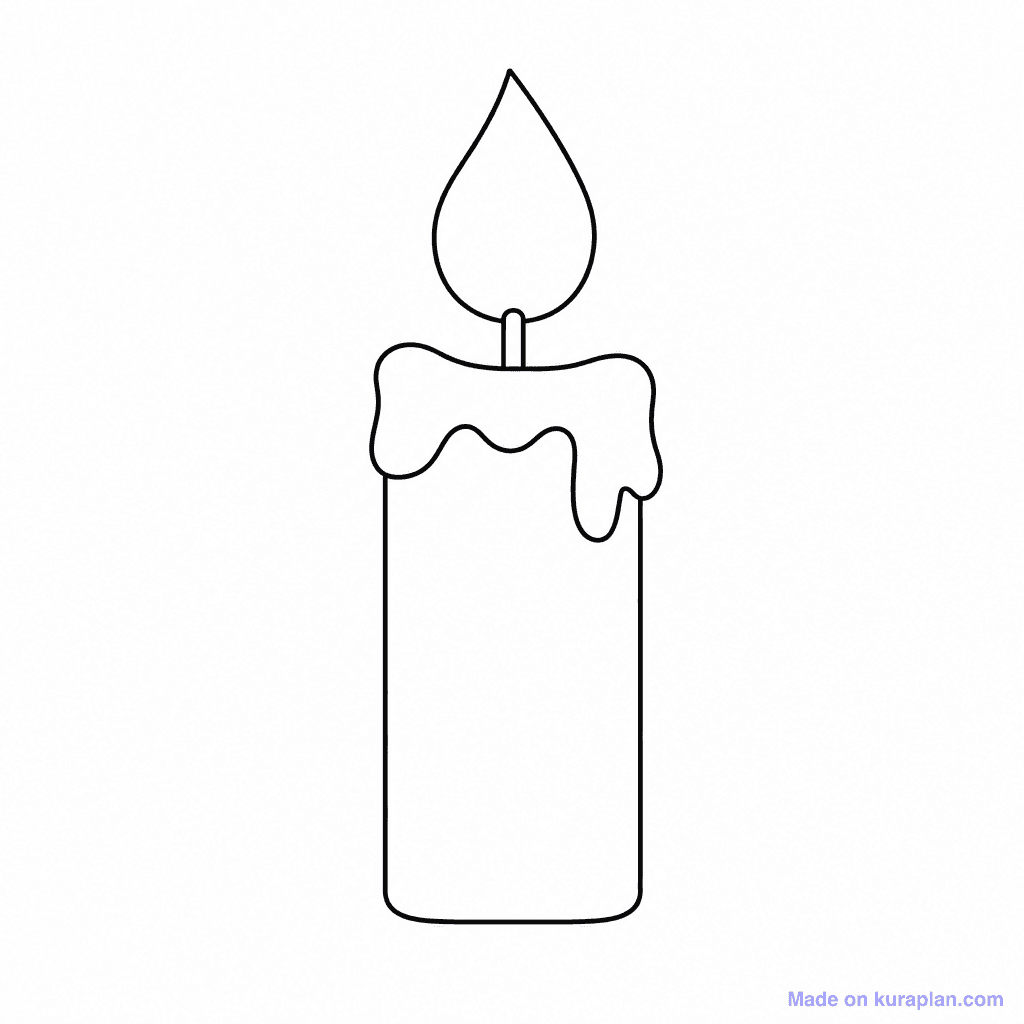 Poetry Shape Calligram Candle