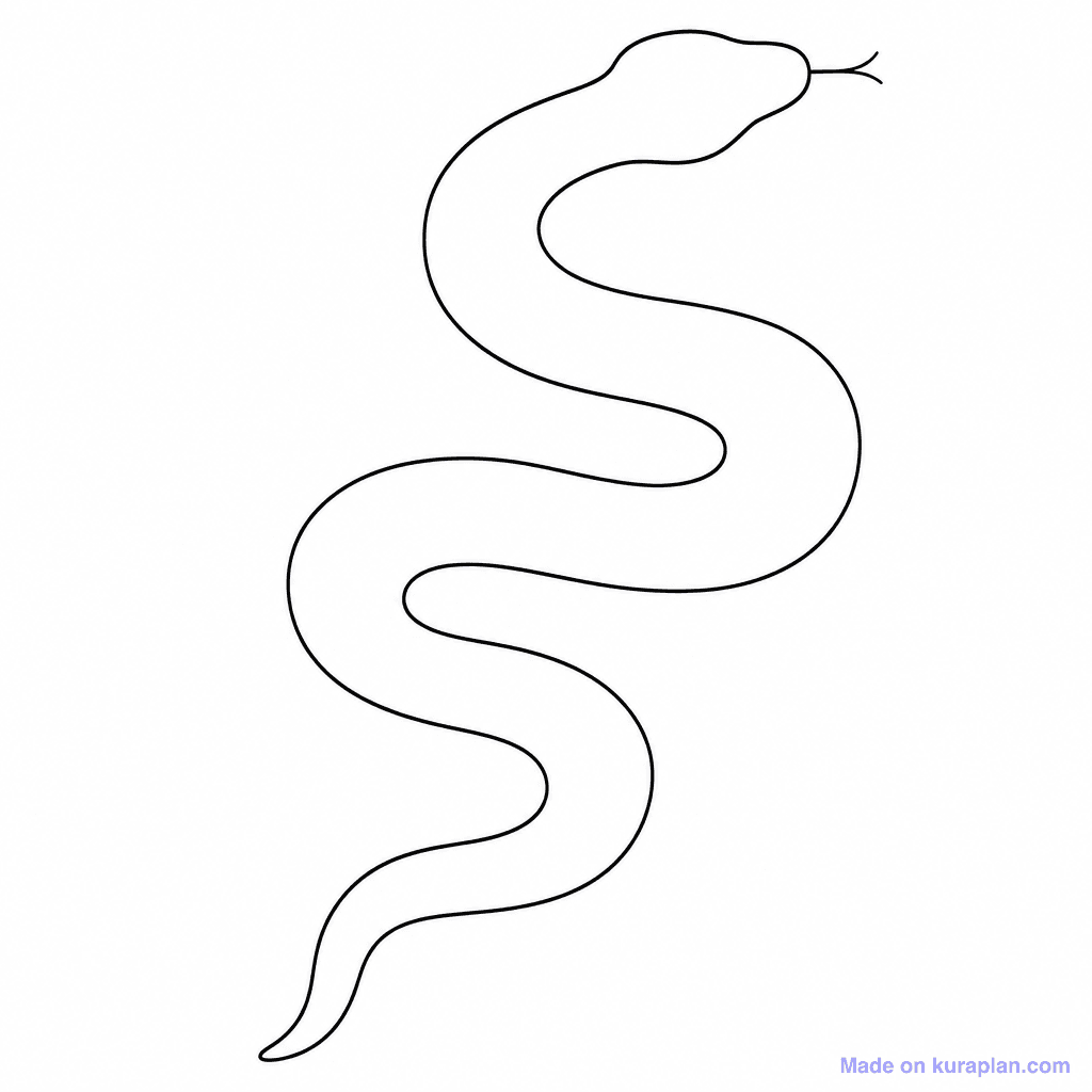 Poetry Shape Calligram Snake