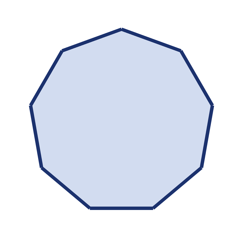 Regular Nonagon (9 sides)