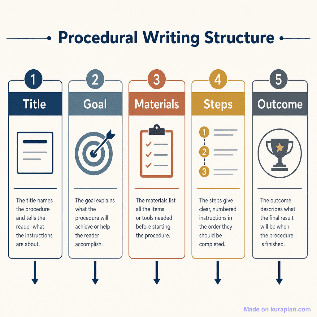 Procedural writing structure