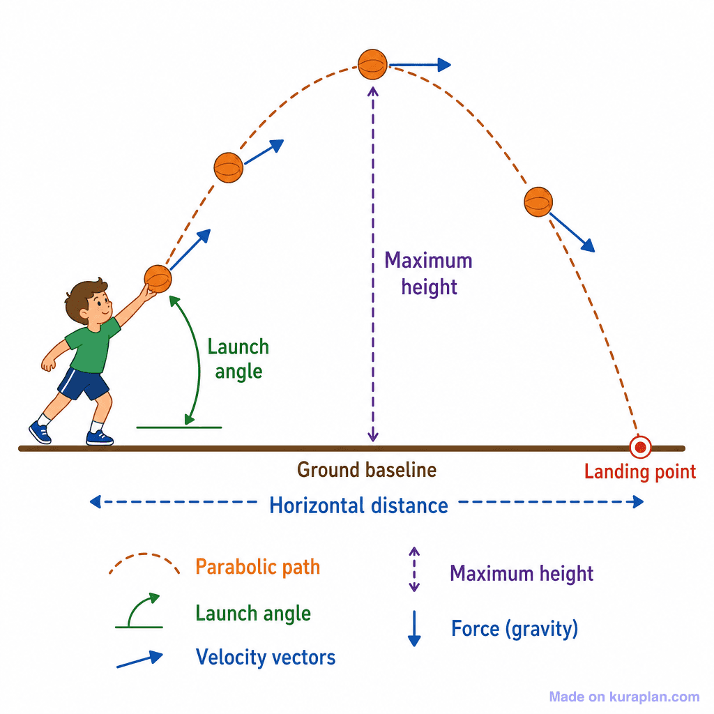 Projectile Motion in Sport (simple)