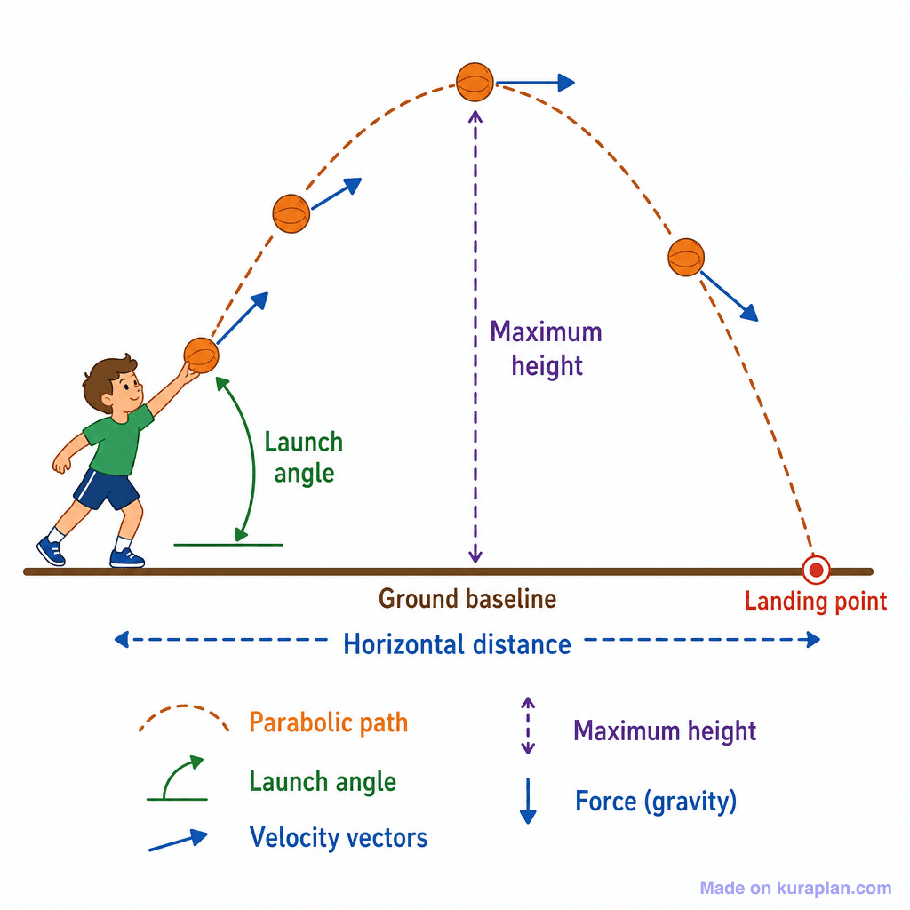 Projectile Motion in Sport (simple)