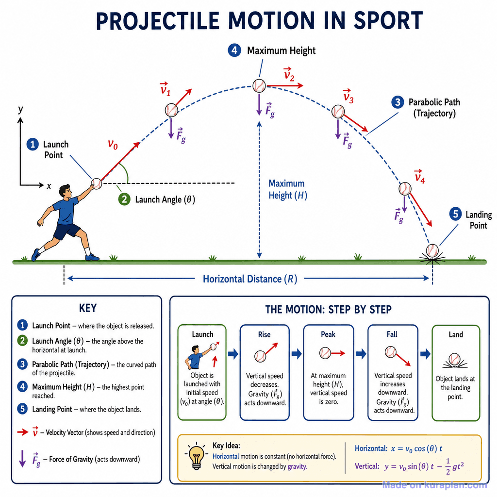 Projectile Motion in Sport (detailed)