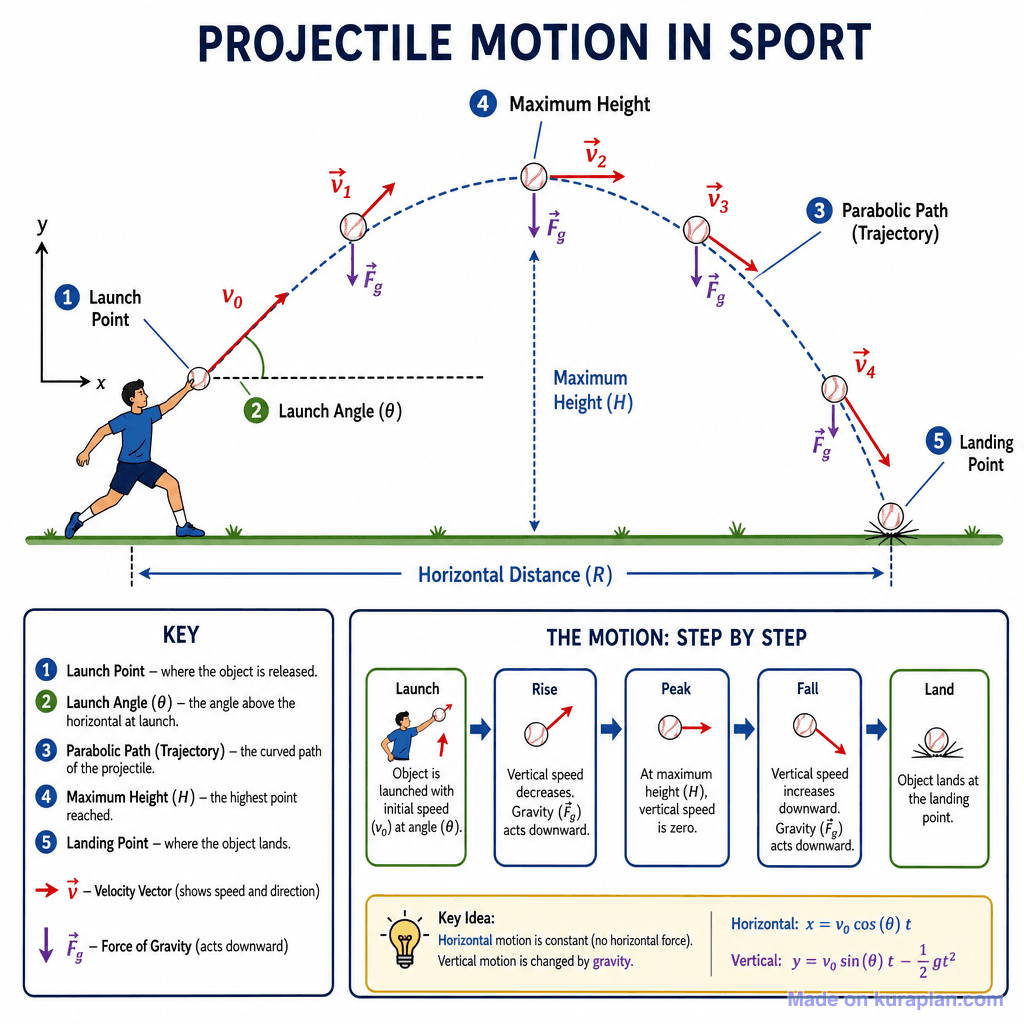 Projectile Motion in Sport (detailed)