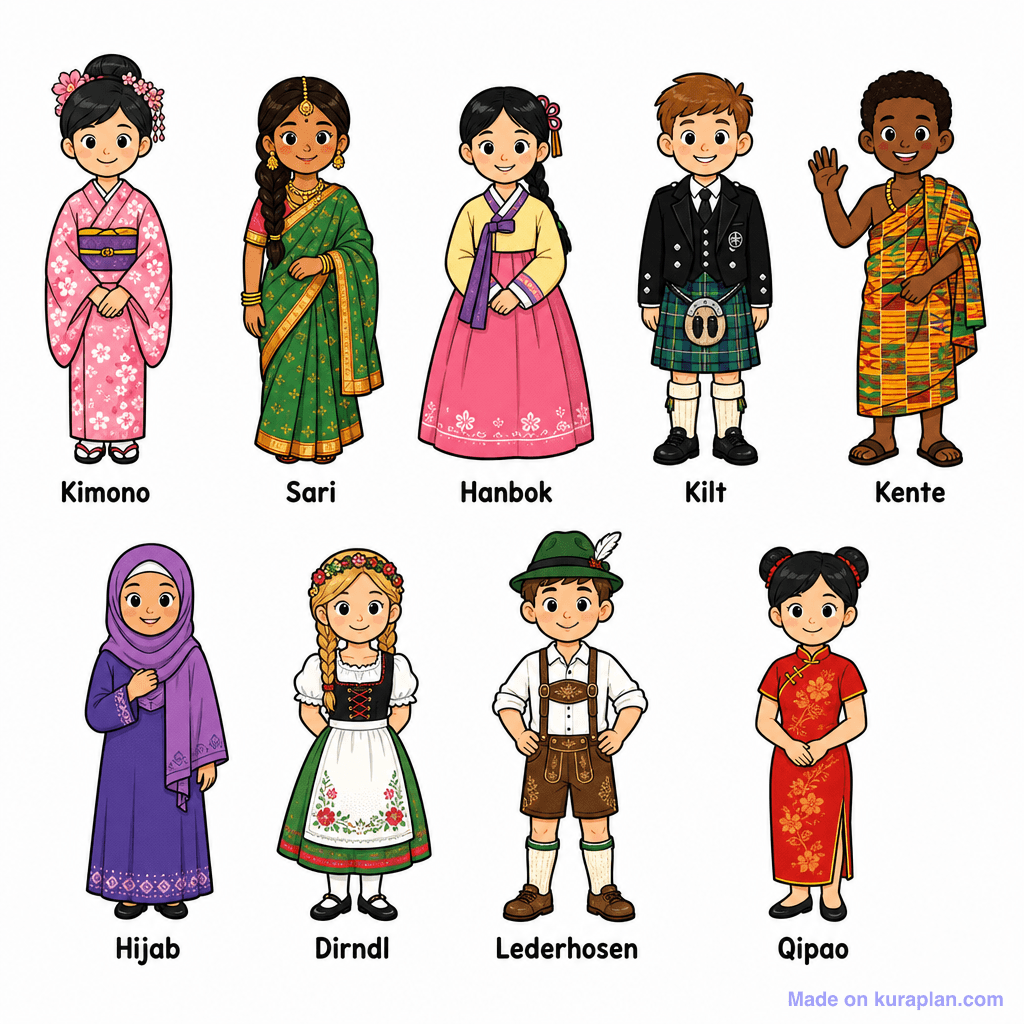 Pshe Traditional Dress World Grid