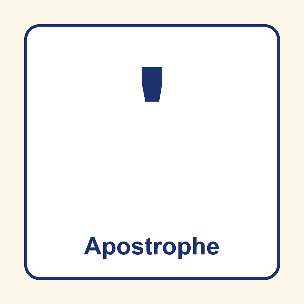 Punctuation — Apostrophe