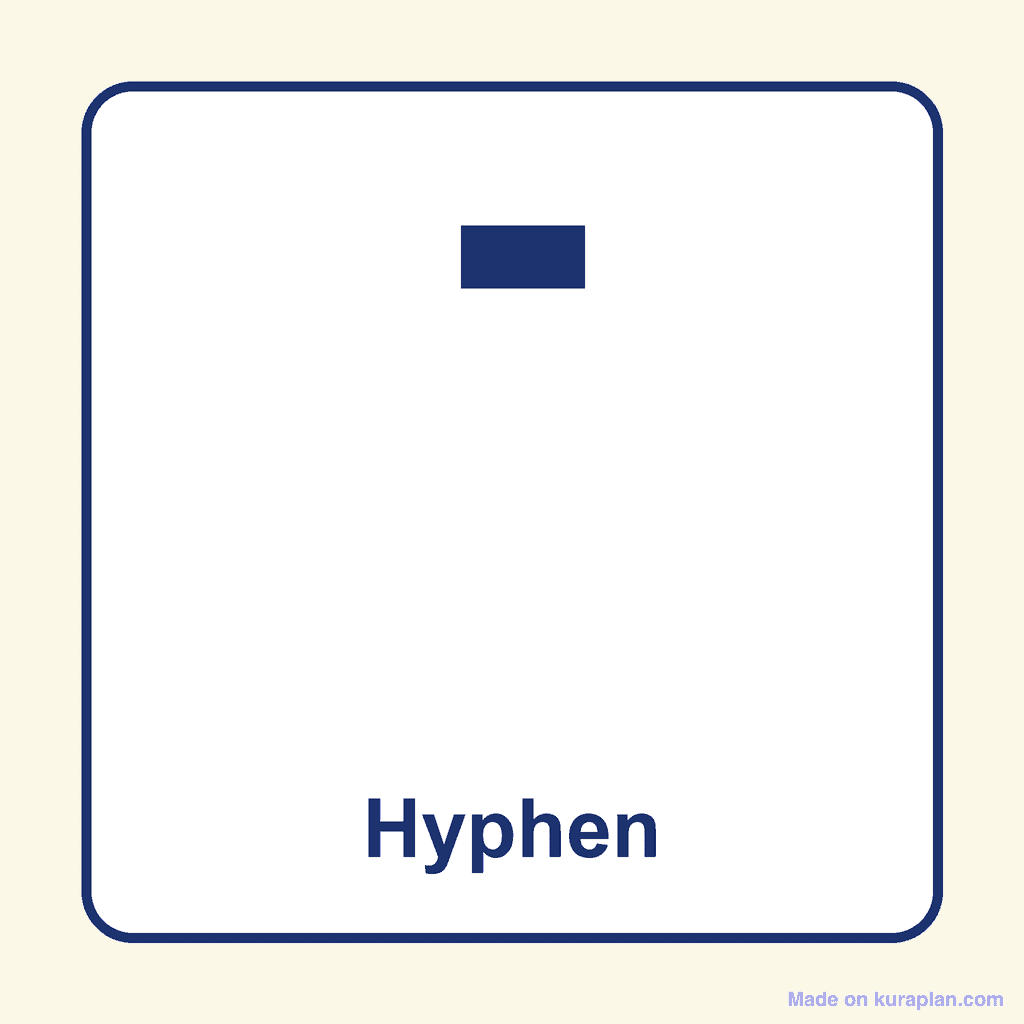 Punctuation — Hyphen