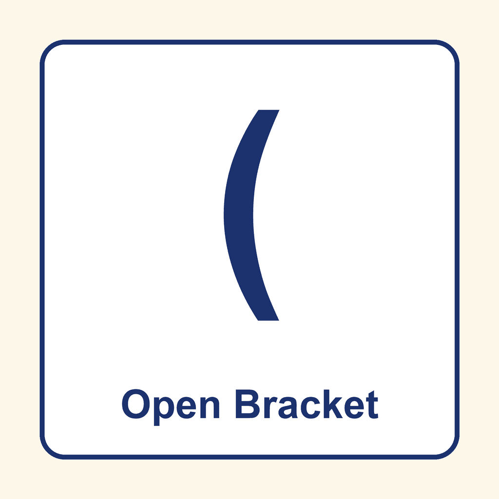 Punctuation — Open Bracket
