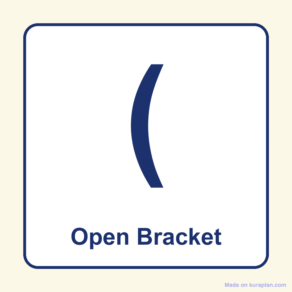 Punctuation — Open Bracket