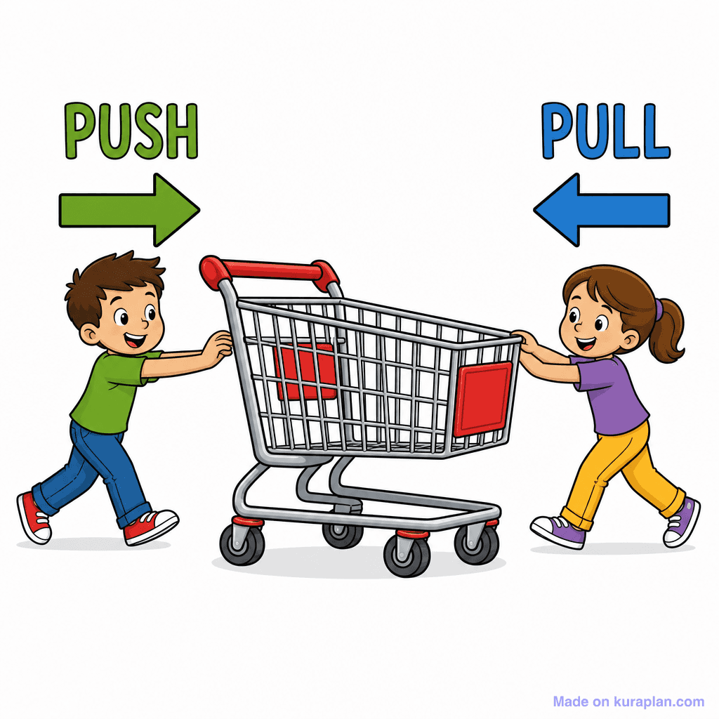 Push Pull Trolley Scene