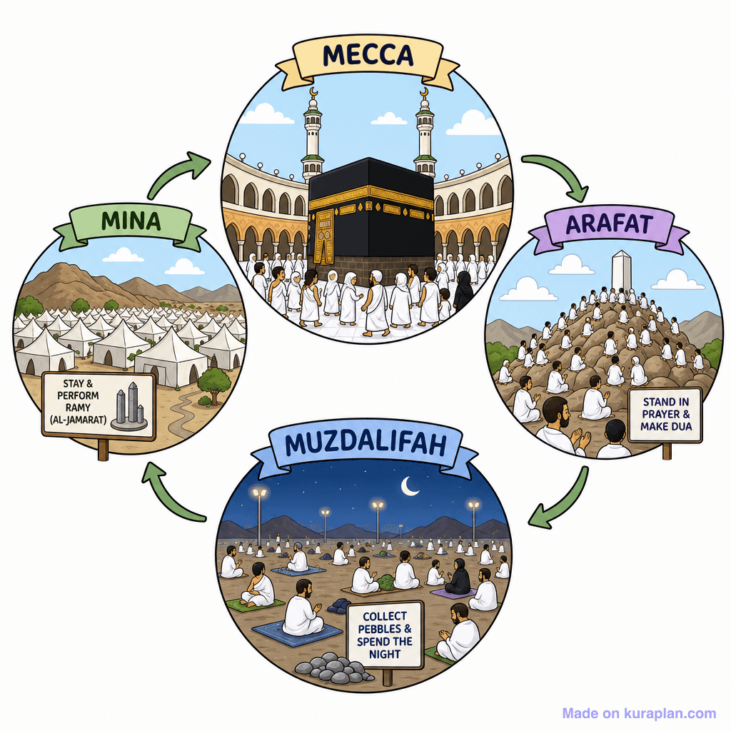 Re Pilgrimage Hajj Map